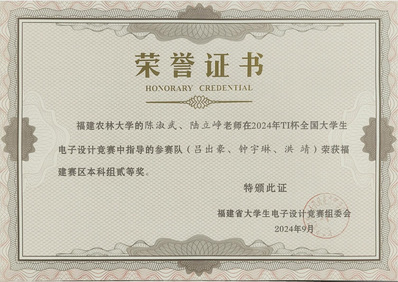 2024年TI杯电子设计竞赛福建赛区二等奖