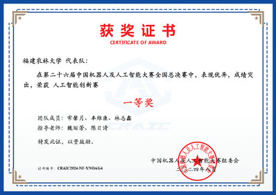 2024年中国机器人及人工智能大赛国赛一等奖